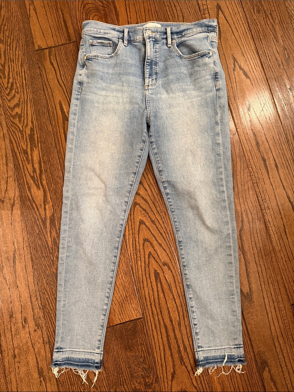 LOFT Light Blue High-Rise Slim Jeans